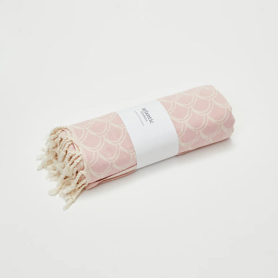 Pink Fish Scale Peshtemal Large