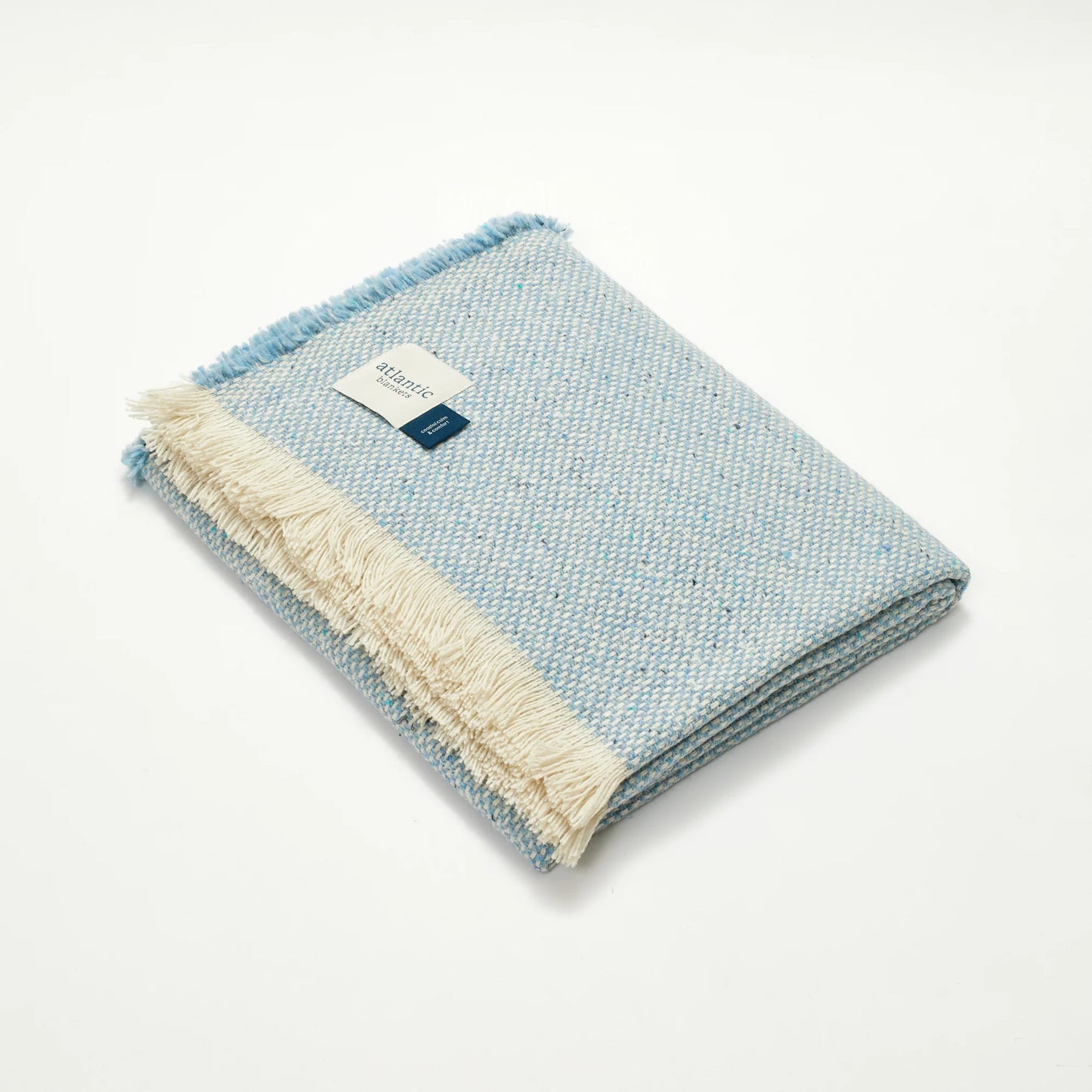 Recycled Wool Blanket - Coastal Blue