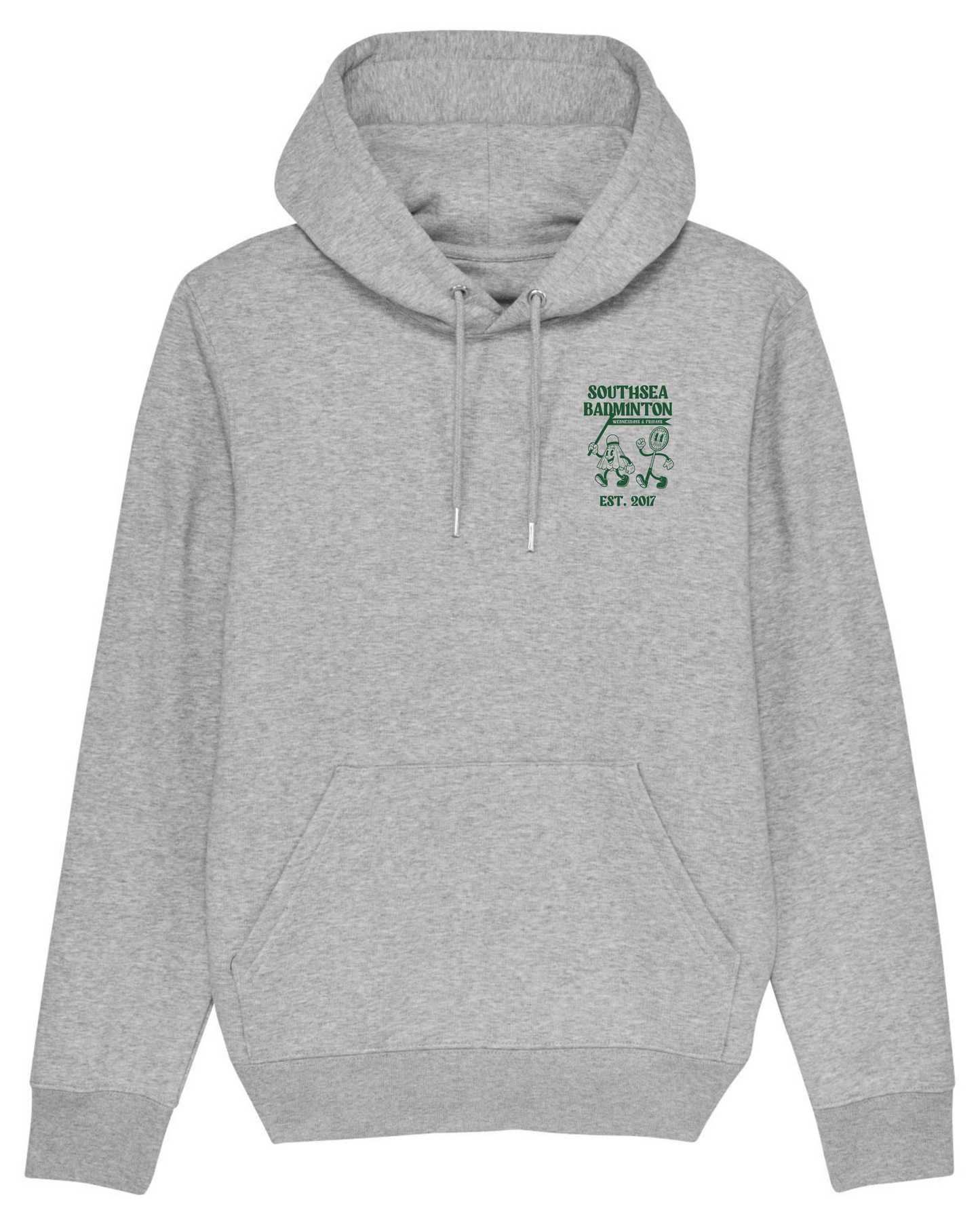 Southsea Badminton Hoodie - Heather Grey