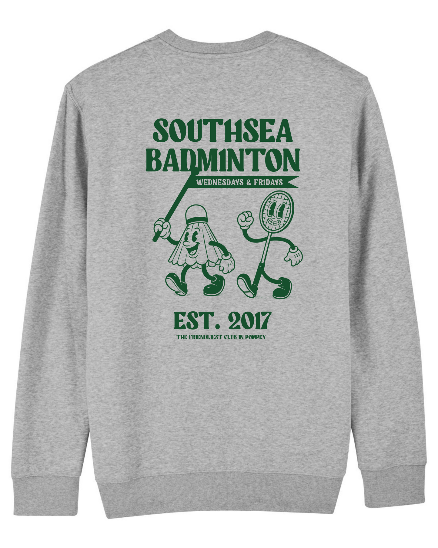 Southsea Badminton Sweat - Heather Grey