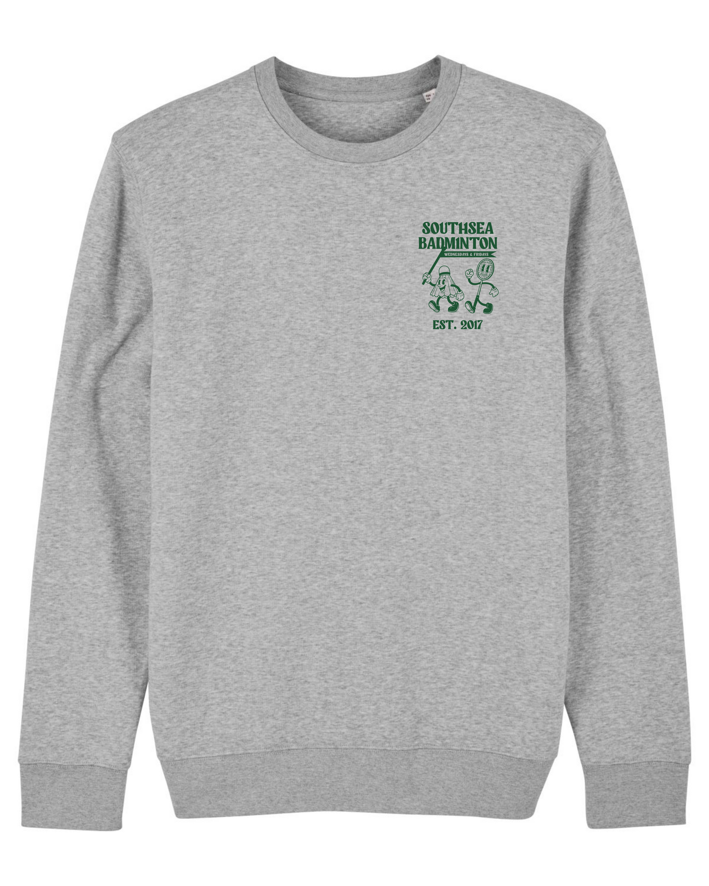 Southsea Badminton Sweat - Heather Grey